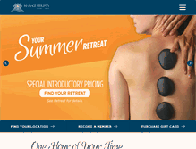 Tablet Screenshot of massageheights.com